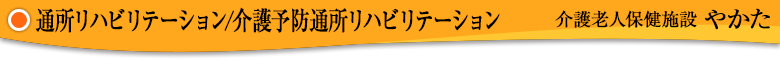 介護老人保健施設やかた／[介護予防]通所リハビリテーション